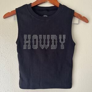 Urban Outfitters Black Howdy Tank Top Size Small